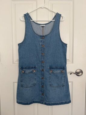 American Eagle Outfitters Denim Pinafore Dress